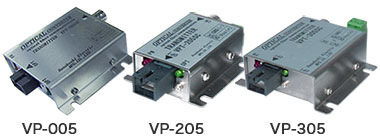 NTSC・PAL映像信号1ch光ファイバ伝送装置　VP-005/VP-205/VP-305シリーズ 