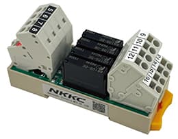 サージ軽減機能付き スプリングロック式4点リレーターミナル RY-004WA1