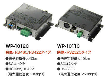 映像・RS485／RS422／RS232C光通信機器　WP-500シリーズ 